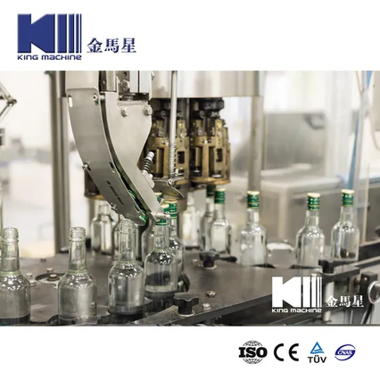 Автоматическое вино и водка бутылочка начинка и покрытие машины для производства воды